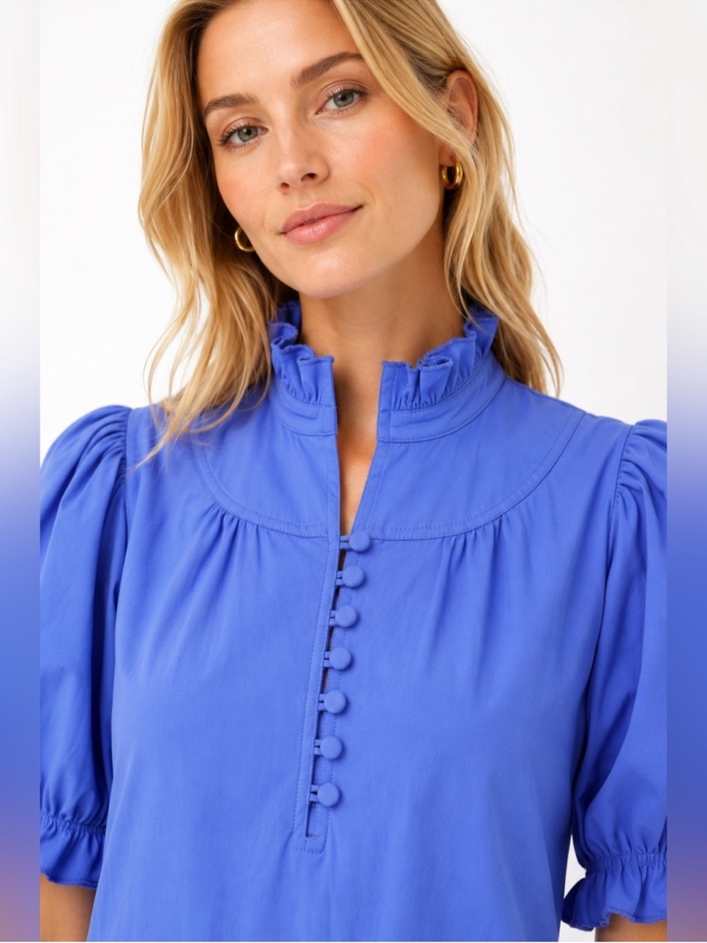 Tuckernuck Pomander Place Puff-Sleeve Tiered Mini Dress - Picture 5 of 8